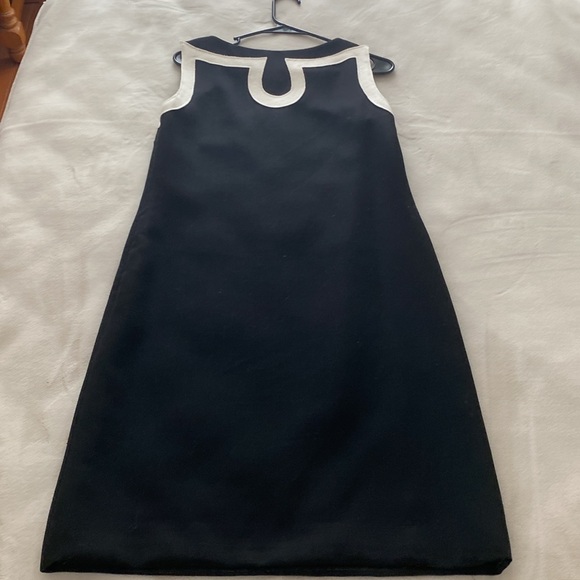 Tory Burch dress size 8 black and cream - Picture 3 of 3